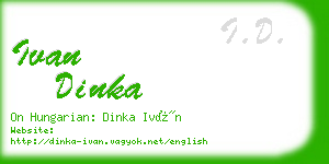 ivan dinka business card